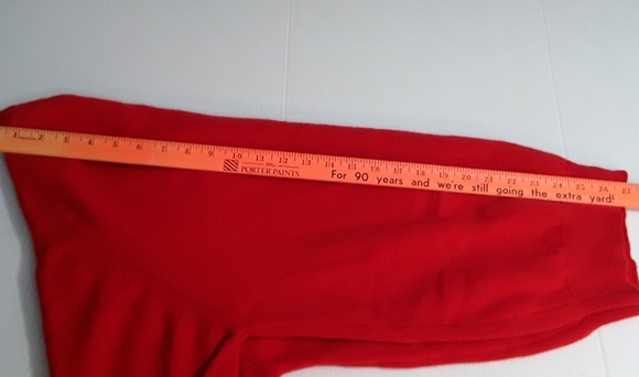 VTG Lord Jeff Scottish Red Cashmere Vneck Sweater - Picture 5 of 8